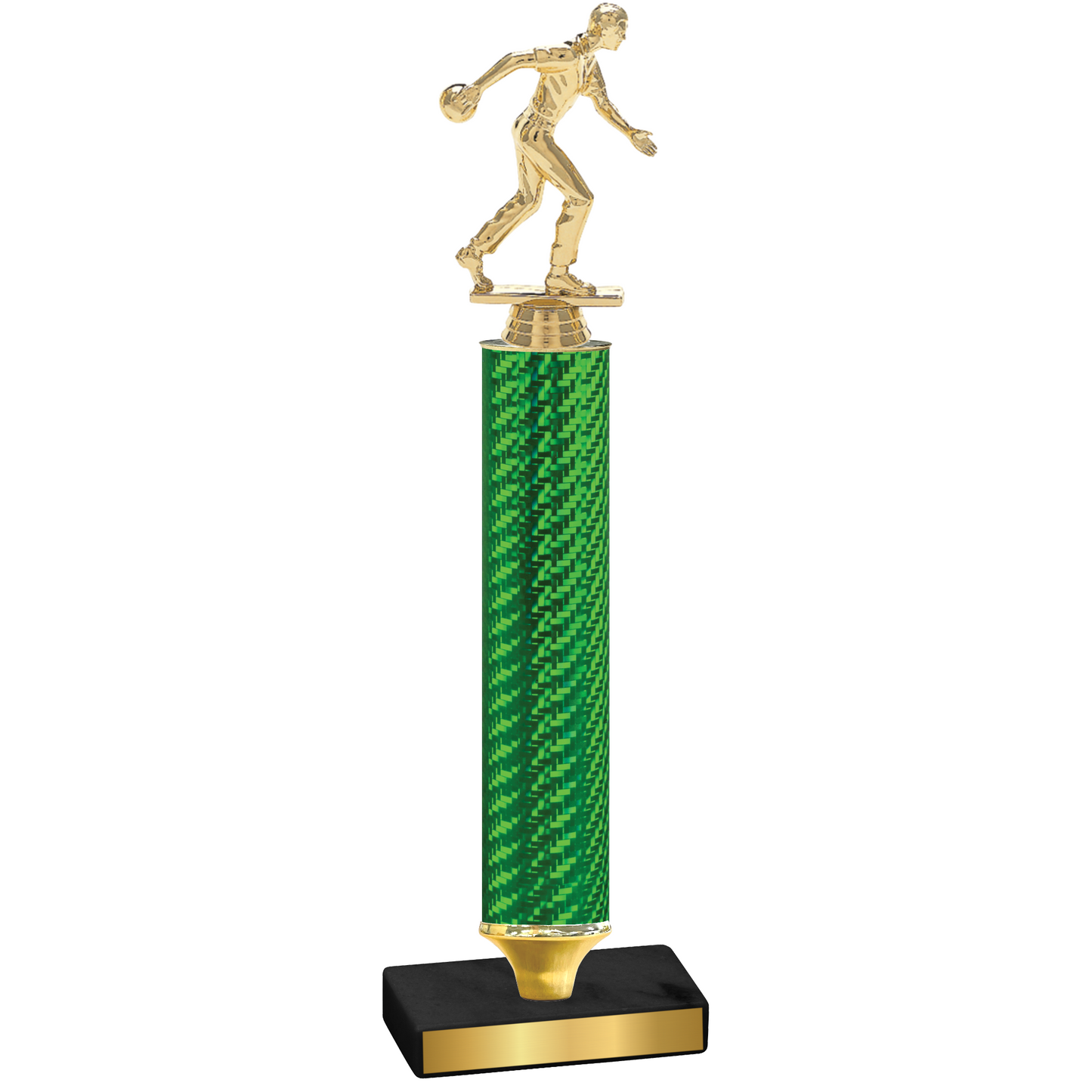 Value Green Carbon Fiber Bowling Trophy