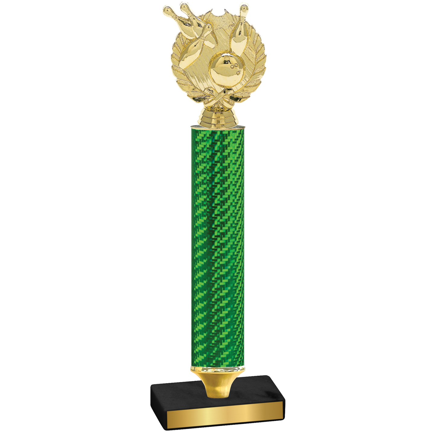 Value Green Carbon Fiber Bowling Trophy