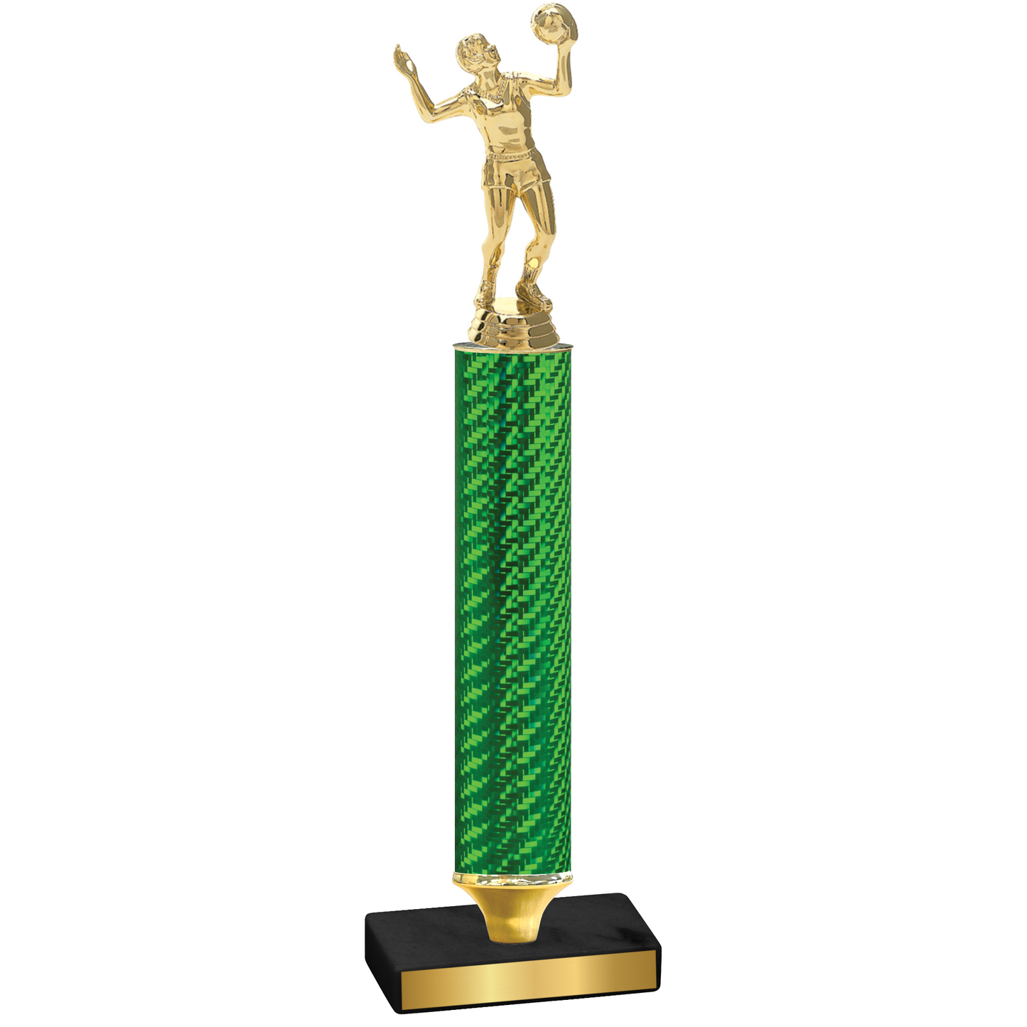 Value Green Carbon Fiber Volleyball Trophy