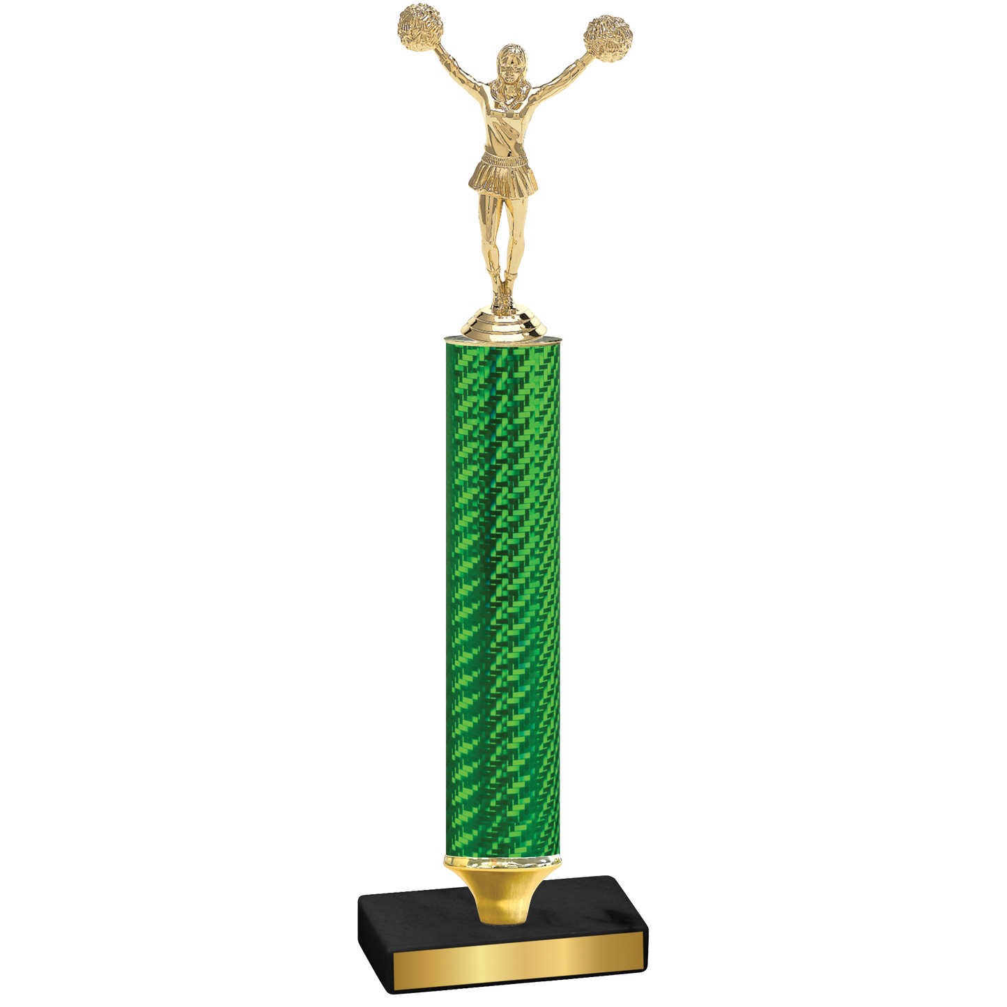 Value Green Carbon Fiber Cheerleading Trophy