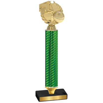 Value Green Carbon Fiber Basketball Trophy