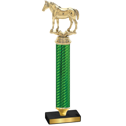 Value Green Carbon Fiber Horses Trophy