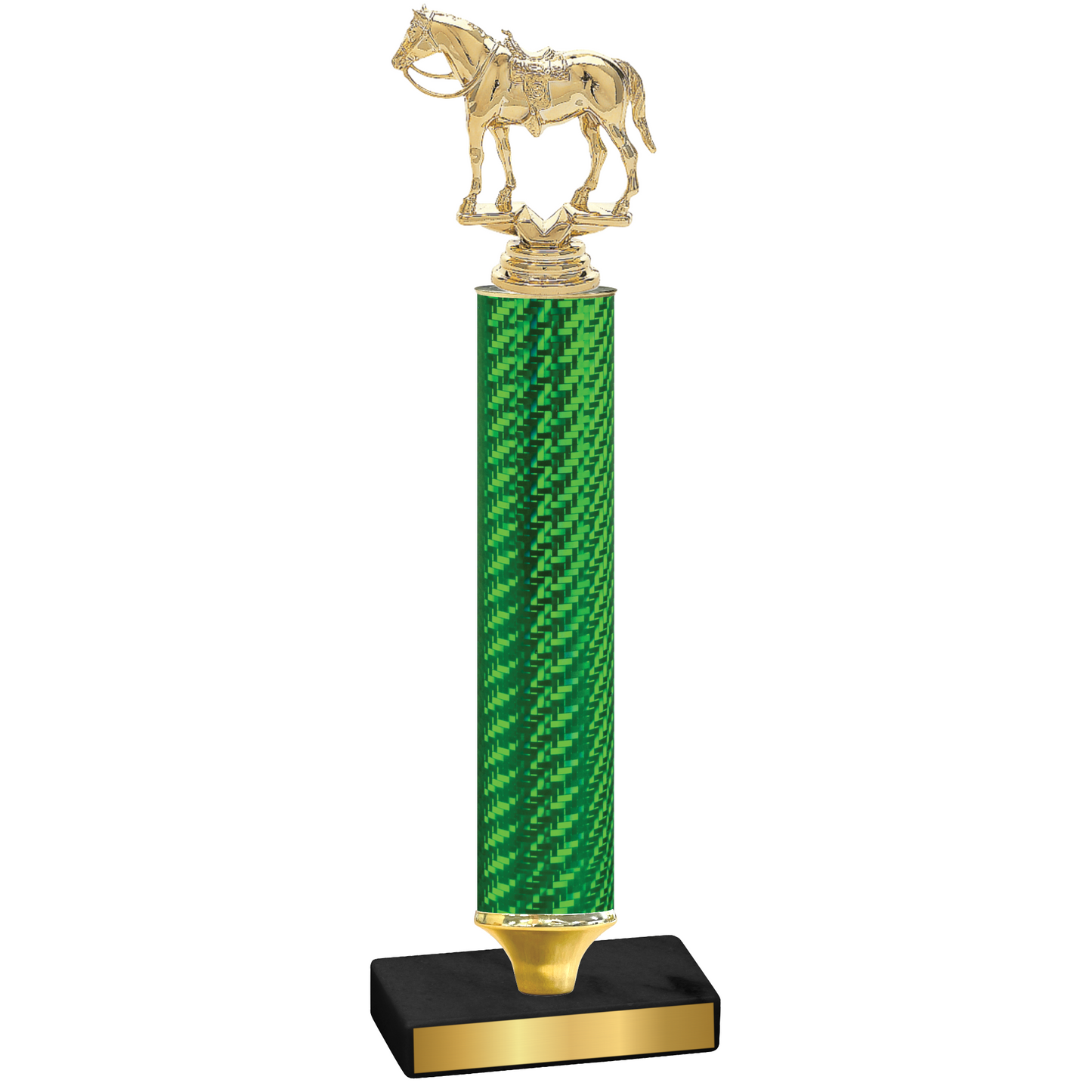 Value Green Carbon Fiber Horses Trophy