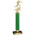 Value Green Carbon Fiber Flag Football Trophy