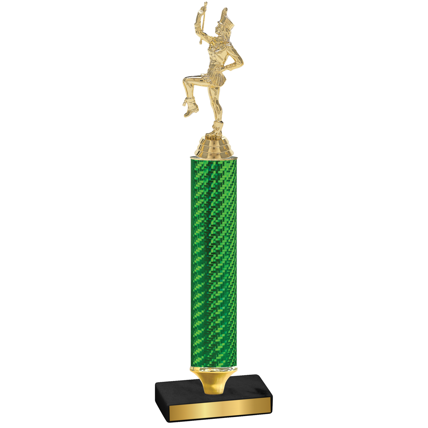 Value Green Carbon Fiber Majorette Trophy