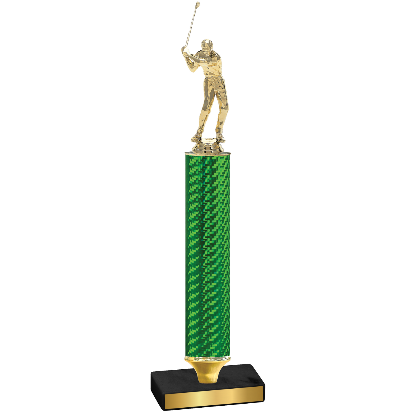 Value Green Carbon Fiber Golf Trophy