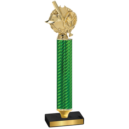 Value Green Carbon Fiber Baseball Trophy