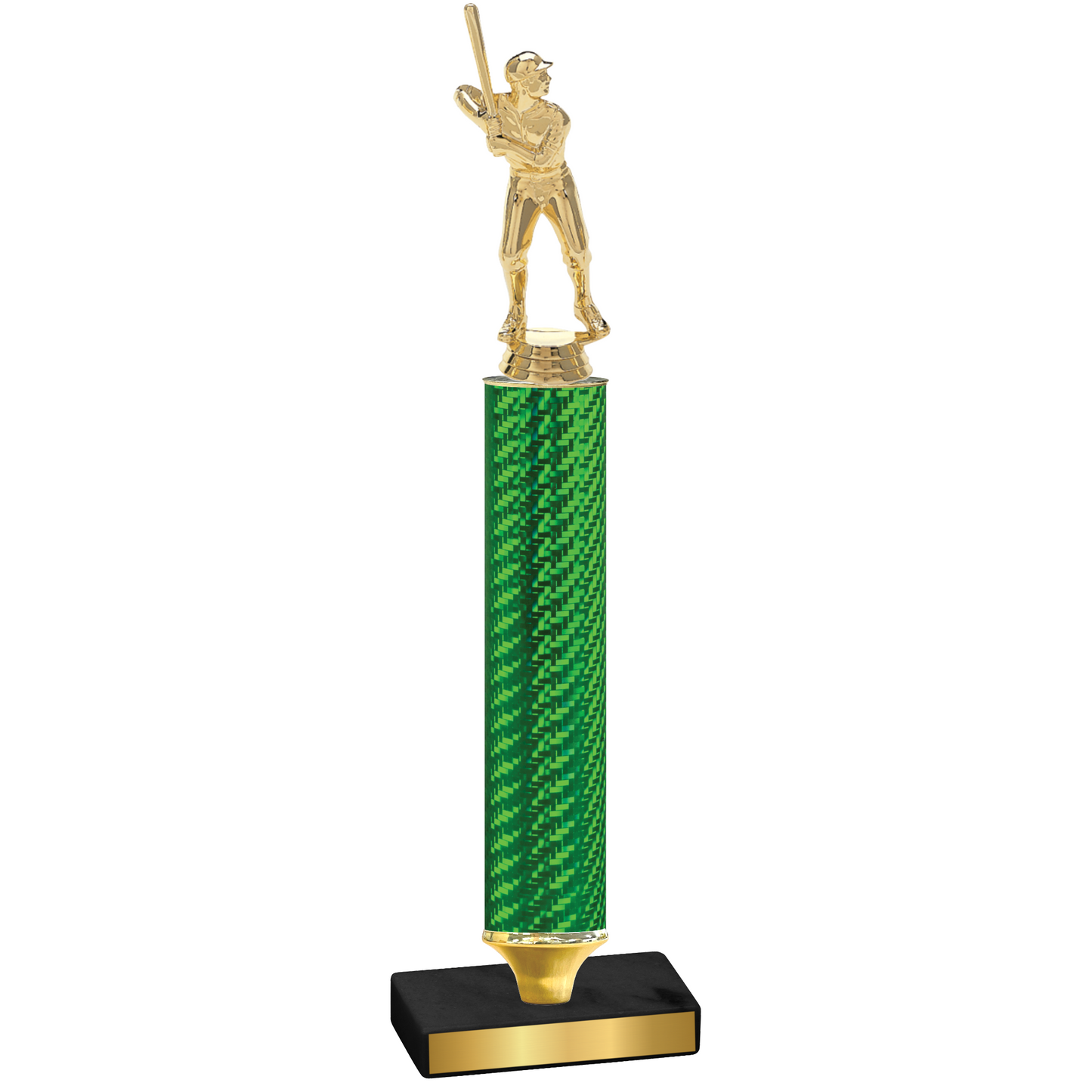 Value Green Carbon Fiber Baseball Trophy