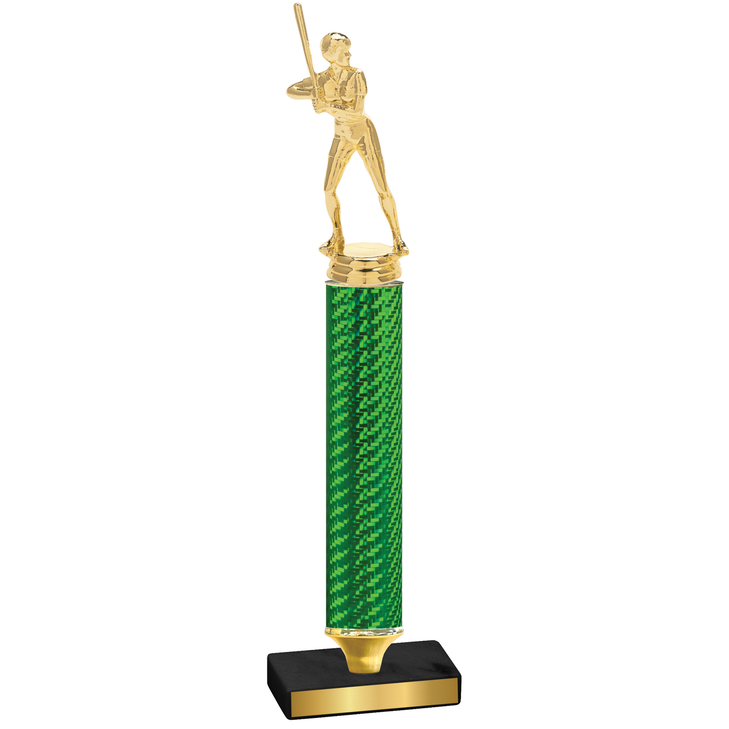 Value Green Carbon Fiber Softball Trophy