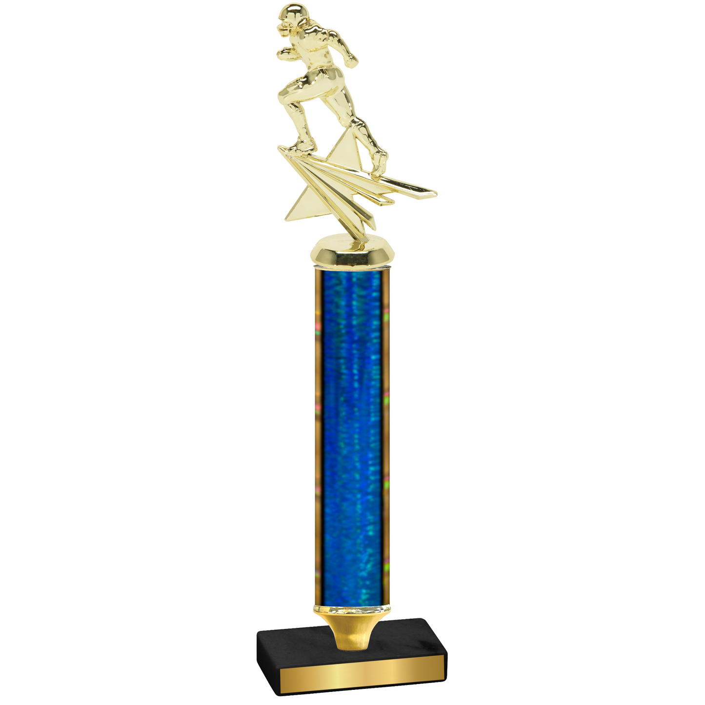 Value Blue Glacier Football Trophy