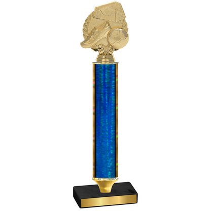 Value Blue Glacier Soccer Trophy