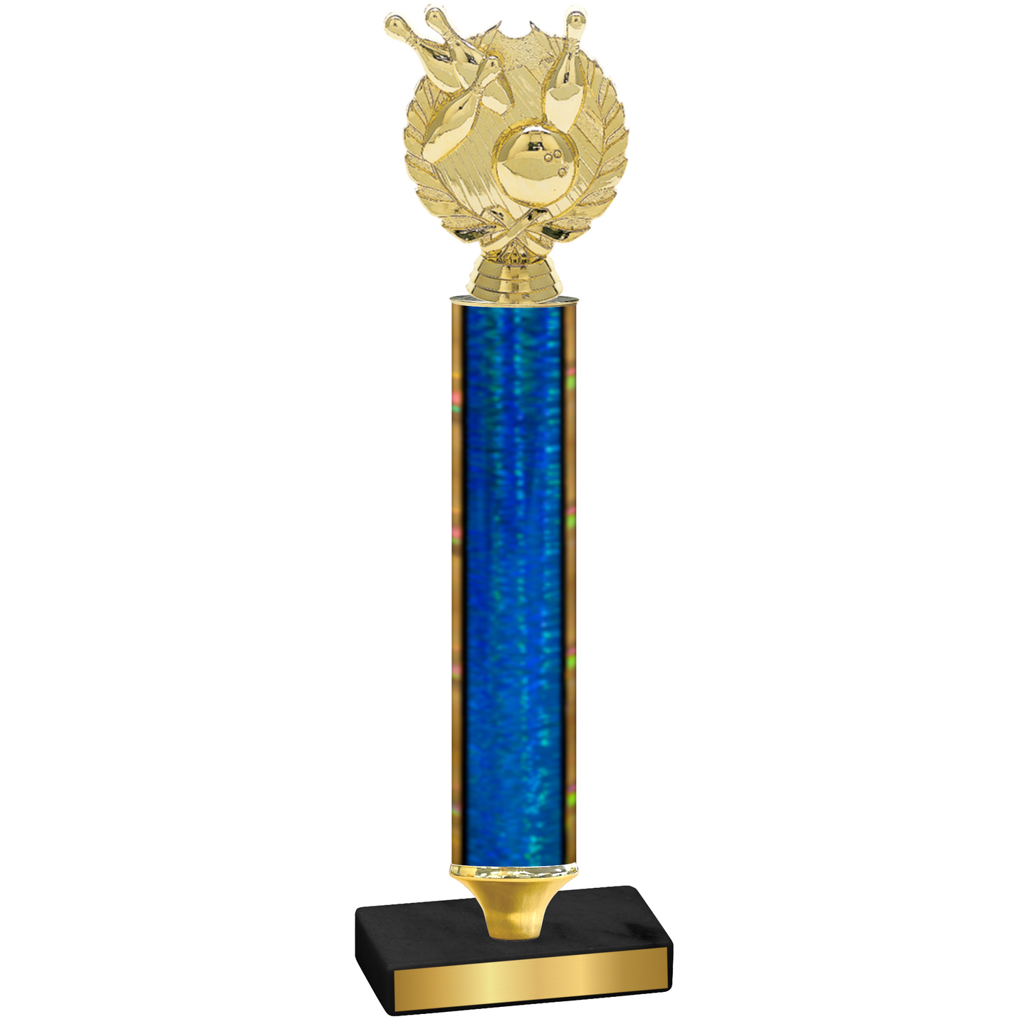 Value Blue Glacier Bowling Trophy