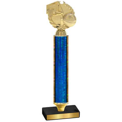 Value Blue Glacier Basketball Trophy