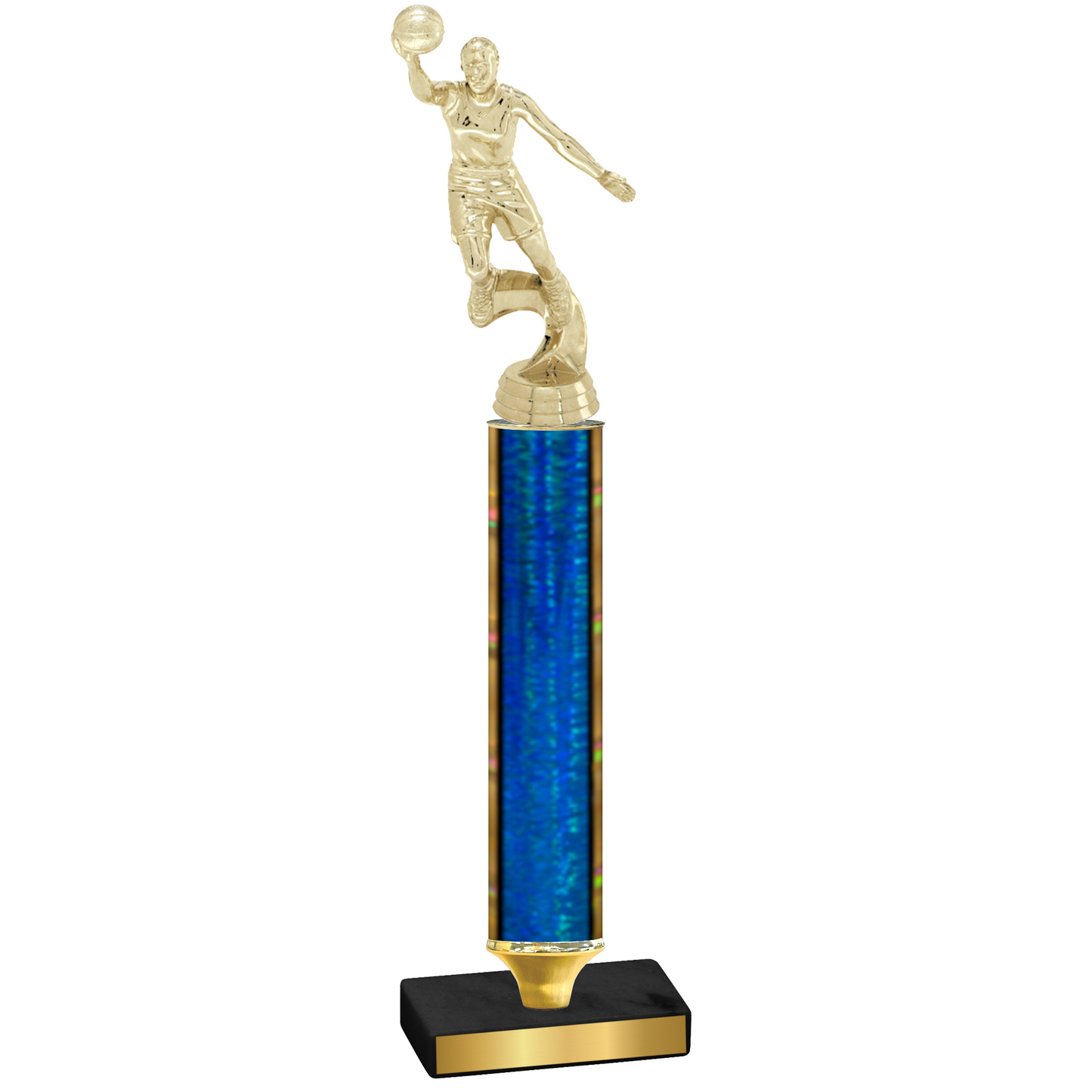 Value Blue Glacier Basketball Trophy