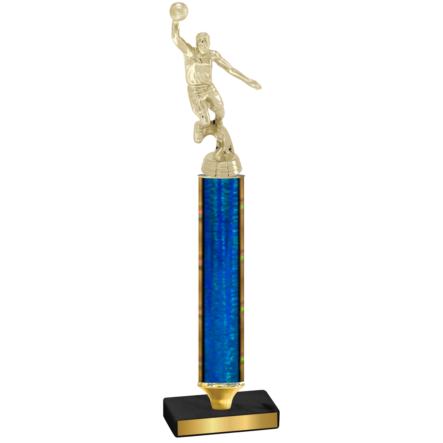 Value Blue Glacier Basketball Trophy