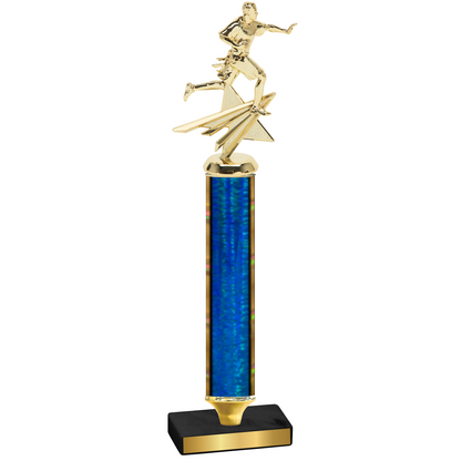 Value Blue Glacier Flag Football Trophy