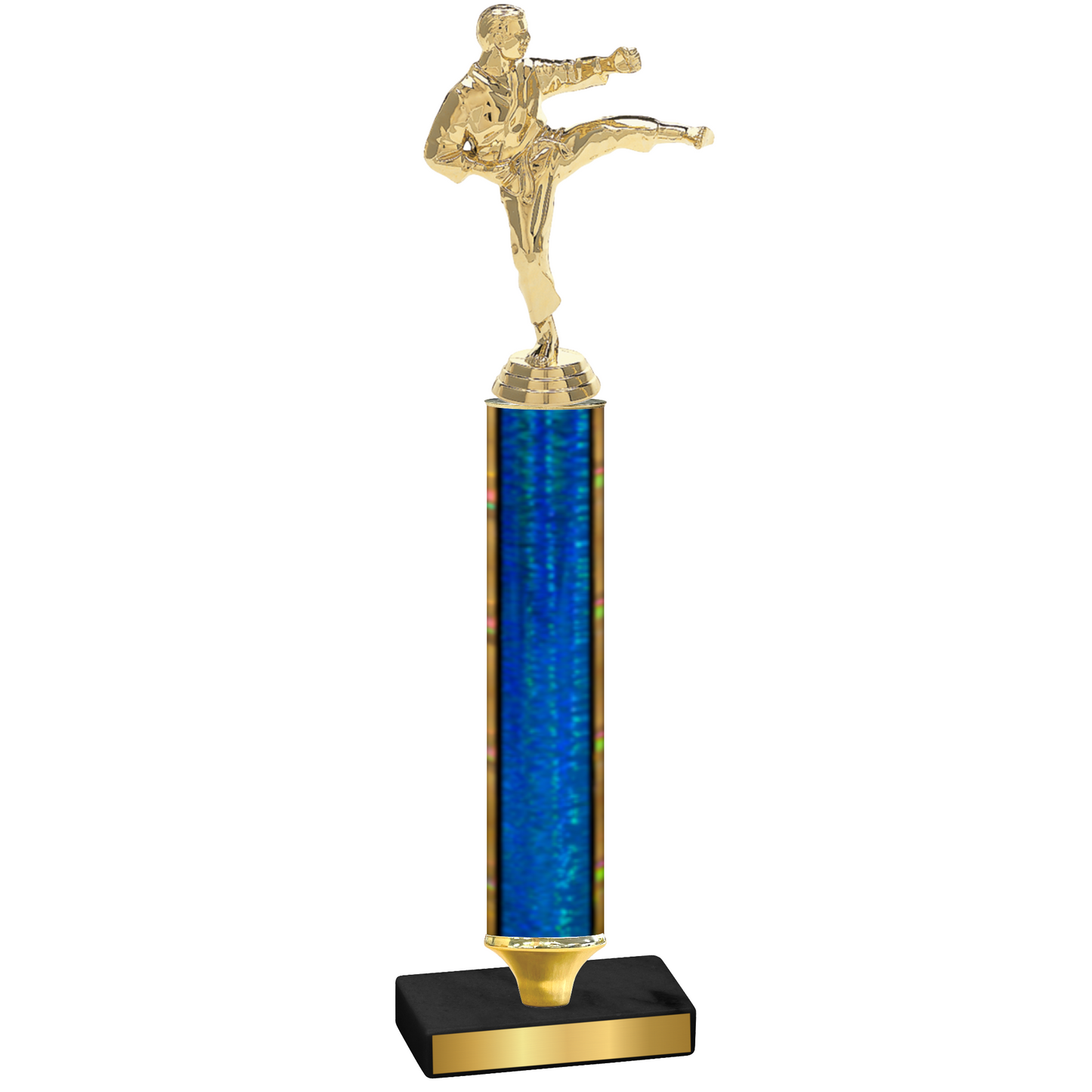 Value Blue Glacier Karate Trophy