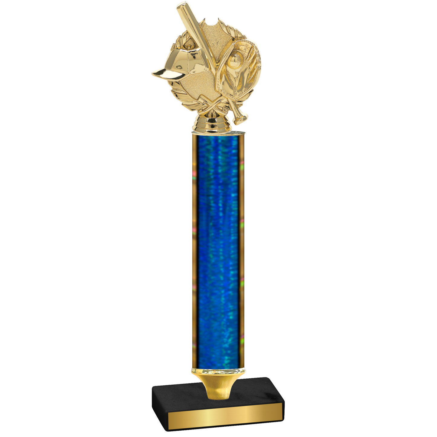 Value Blue Glacier Baseball Trophy