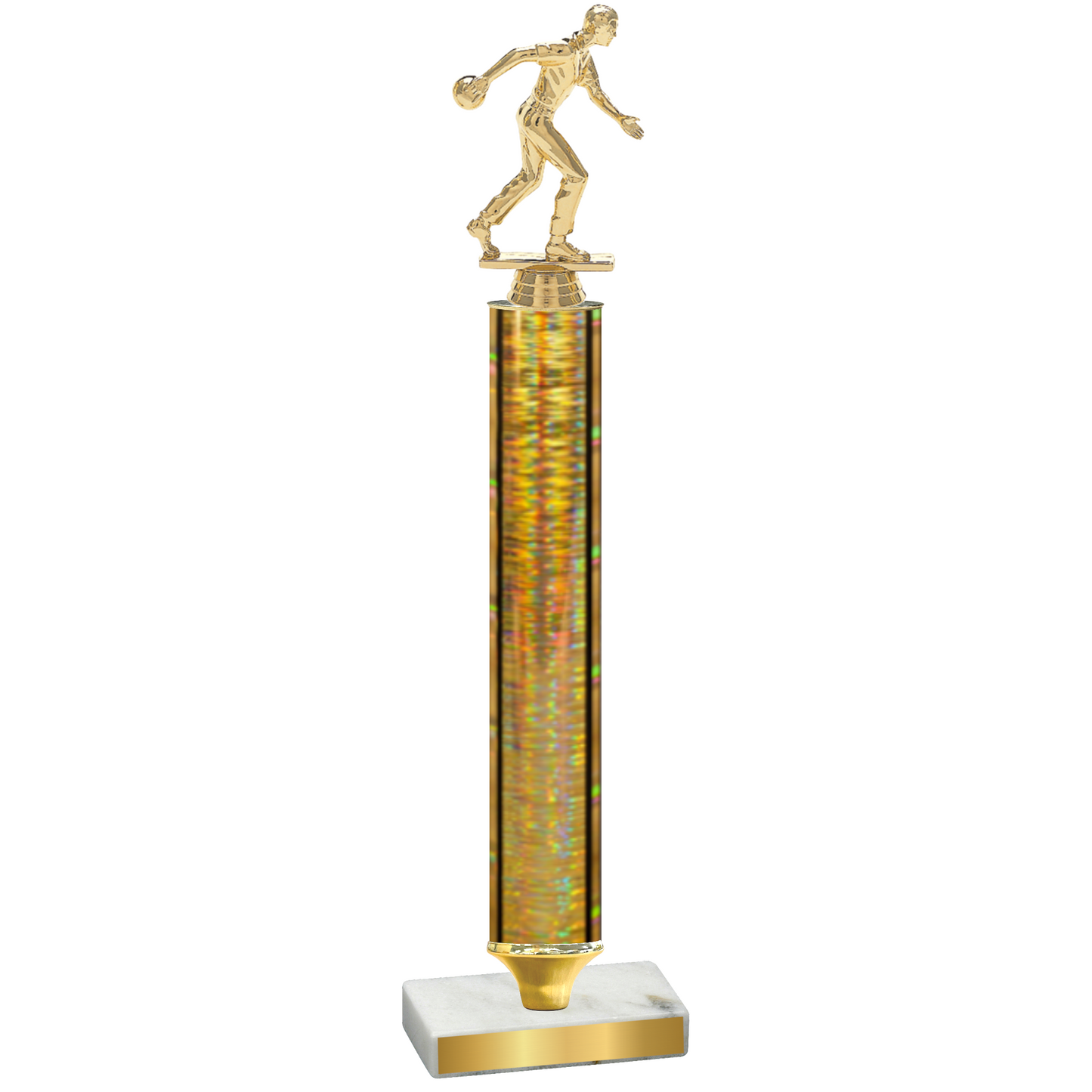 Value Gold Glacier Bowling Trophy