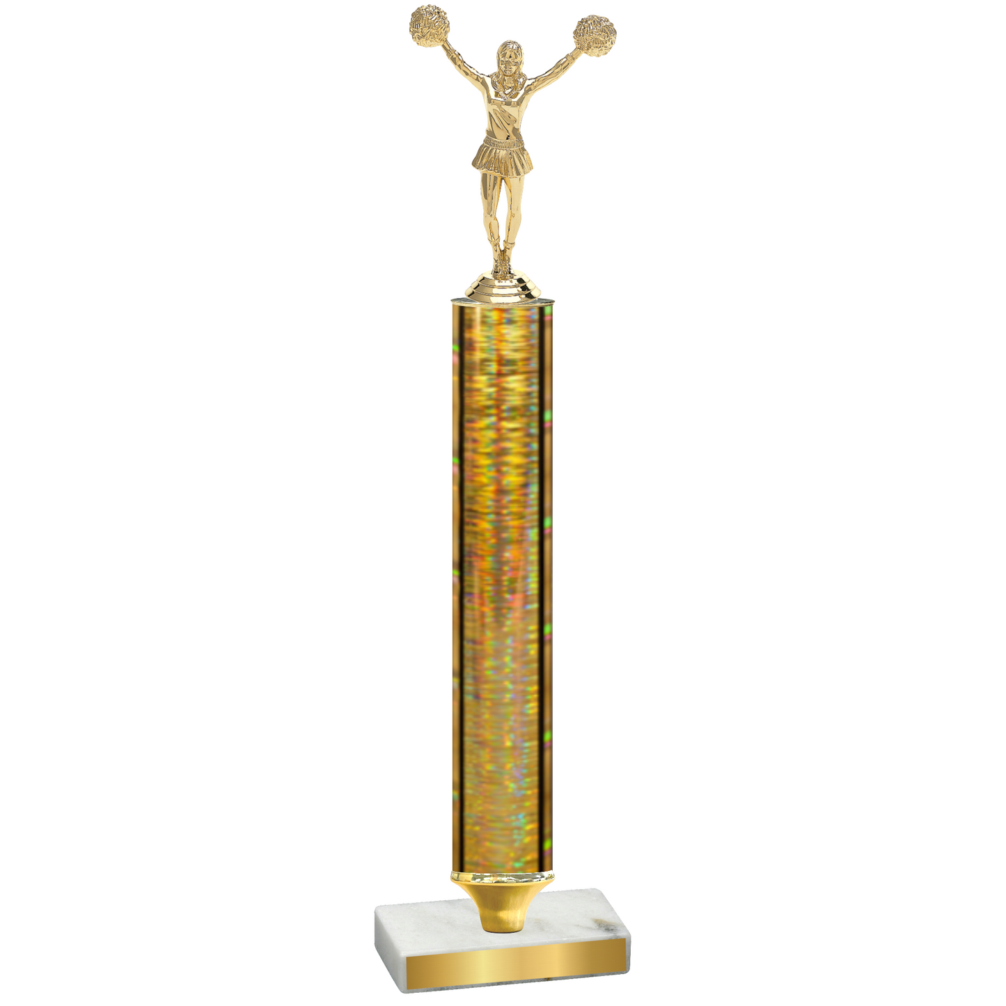 Value Gold Glacier Cheerleading Trophy