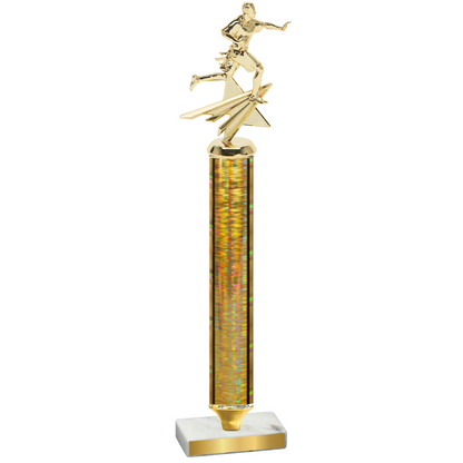 Value Gold Glacier Flag Football Trophy