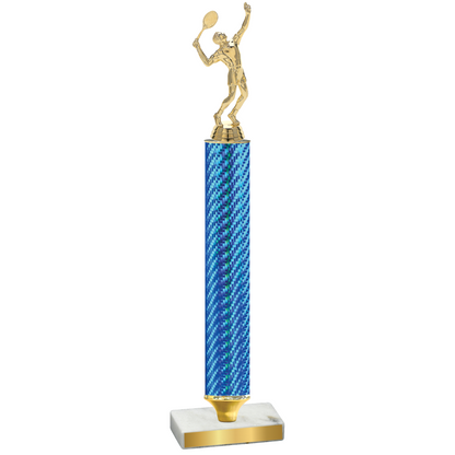 Value Blue Carbon Fiber Tennis Trophy