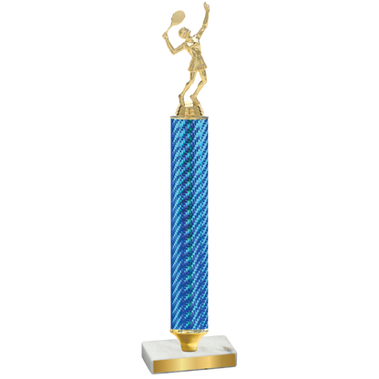 Value Blue Carbon Fiber Tennis Trophy