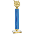 Value Blue Carbon Fiber Bowling Trophy