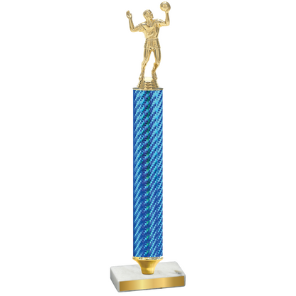 Value Blue Carbon Fiber Volleyball Trophy