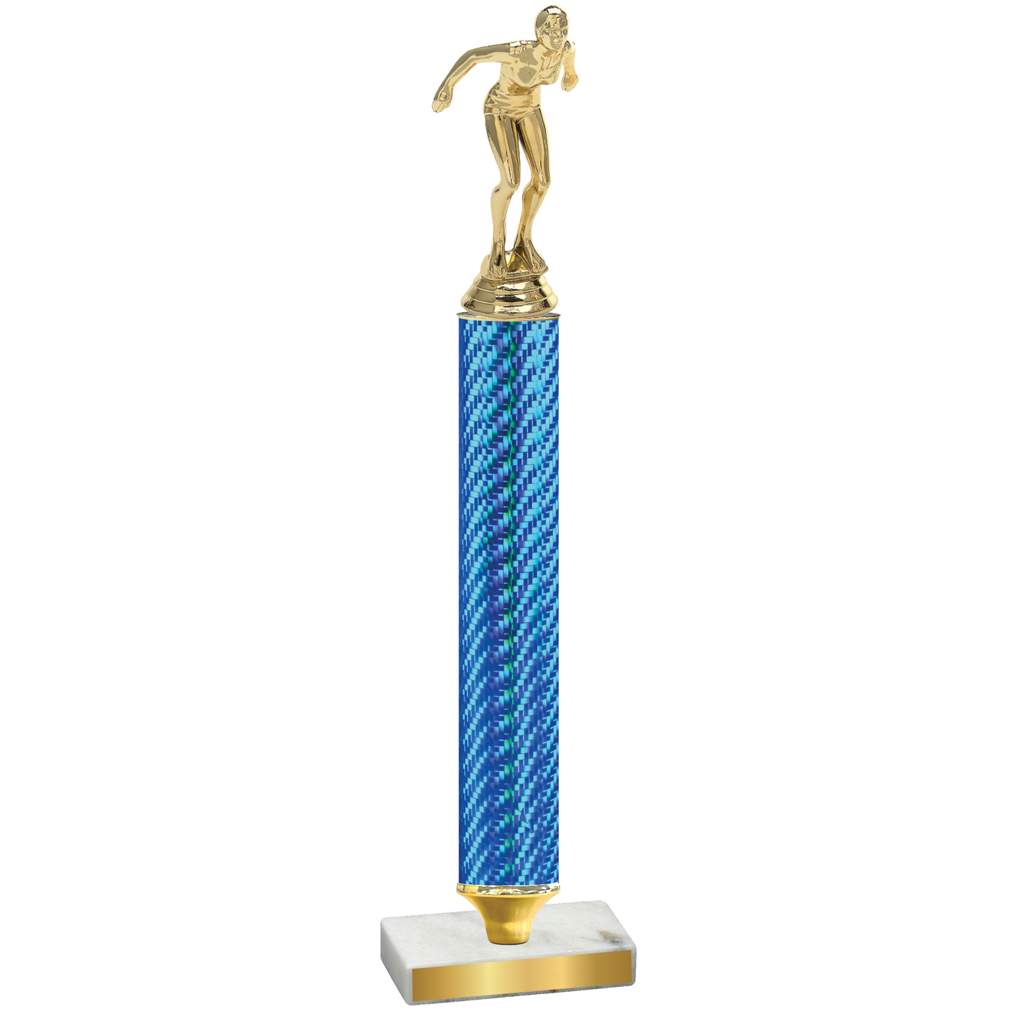 Value Blue Carbon Fiber Tennis Trophy