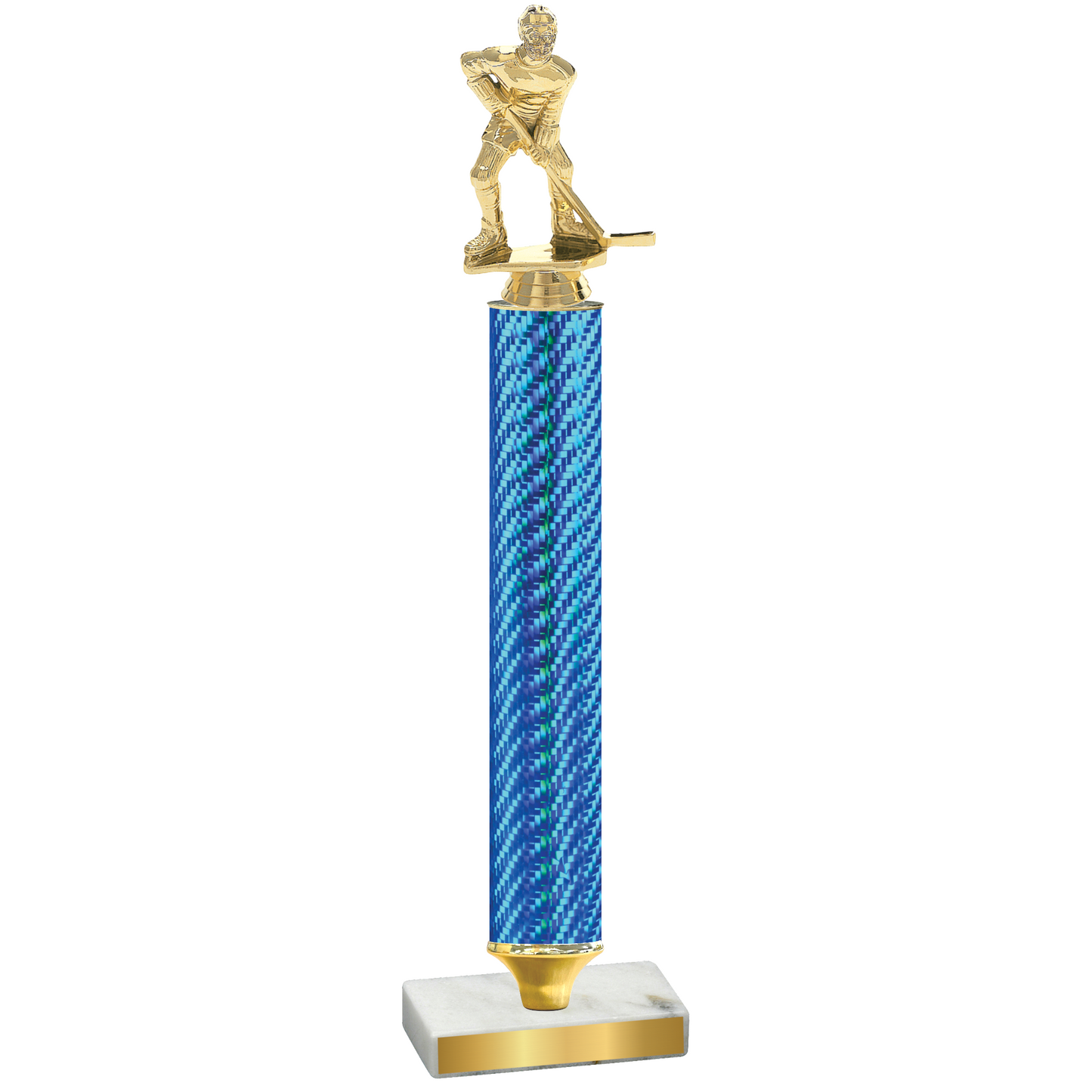 Value Blue Carbon Fiber Hockey Trophy