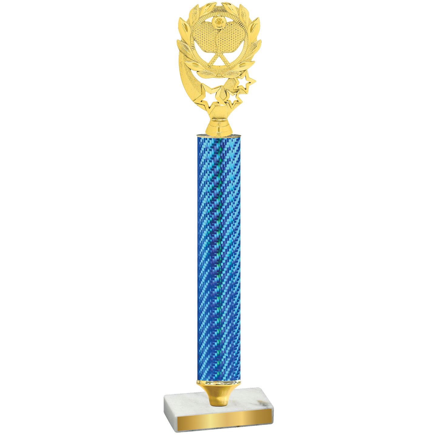 Value Blue Carbon Fiber Pickleball Trophy