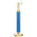Value Blue Carbon Fiber Archery Trophy