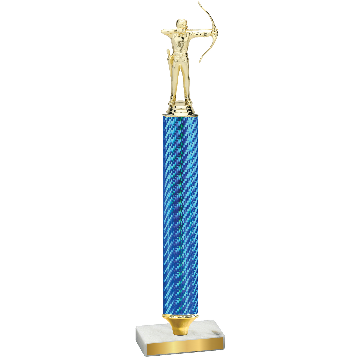 Value Blue Carbon Fiber Archery Trophy