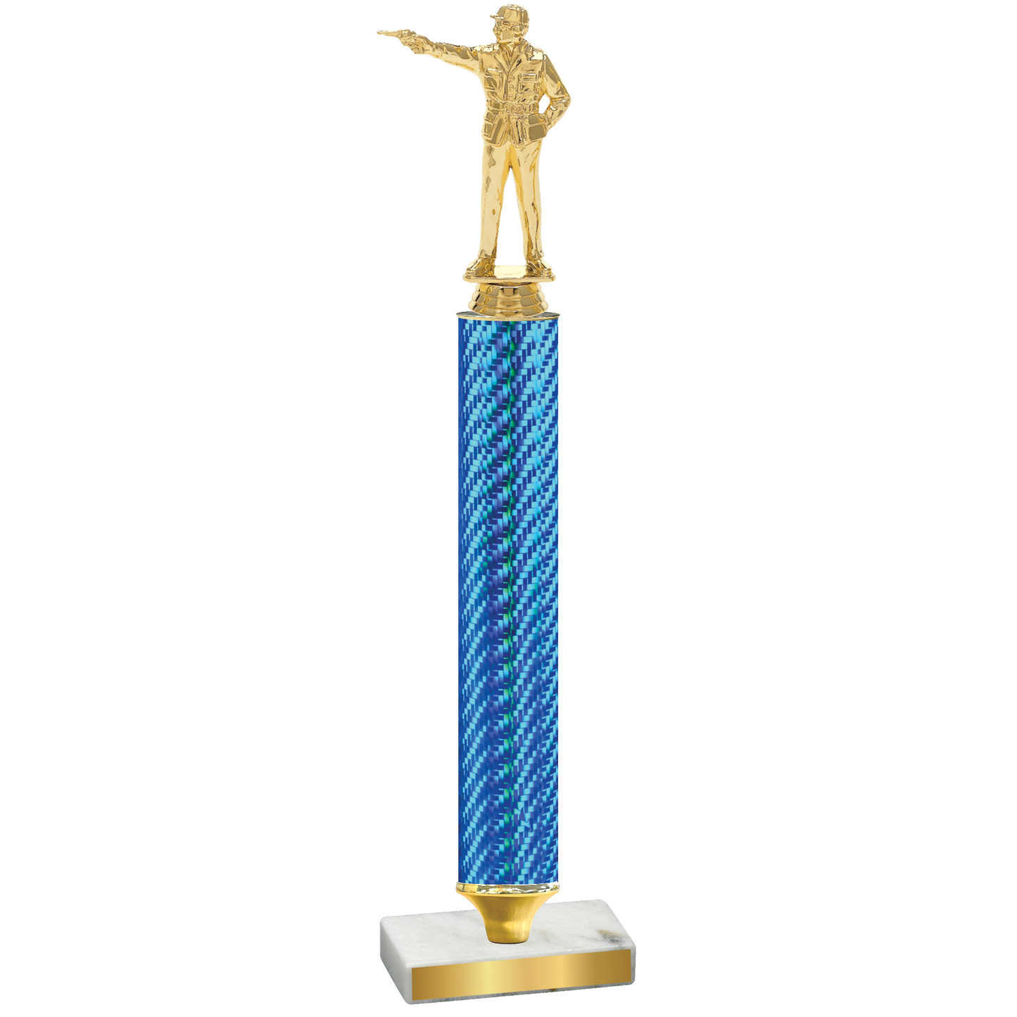 Value Blue Carbon Fiber Shooter Trophy