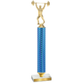 Value Blue Carbon Fiber Weights Trophy