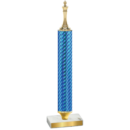 Value Blue Carbon Fiber Chess Trophy