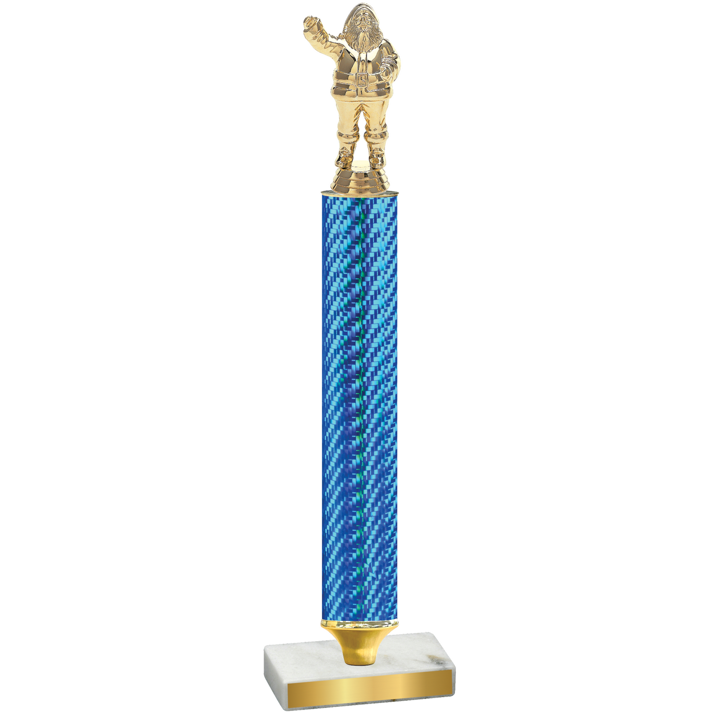 Value Blue Carbon Fiber Holiday Trophy