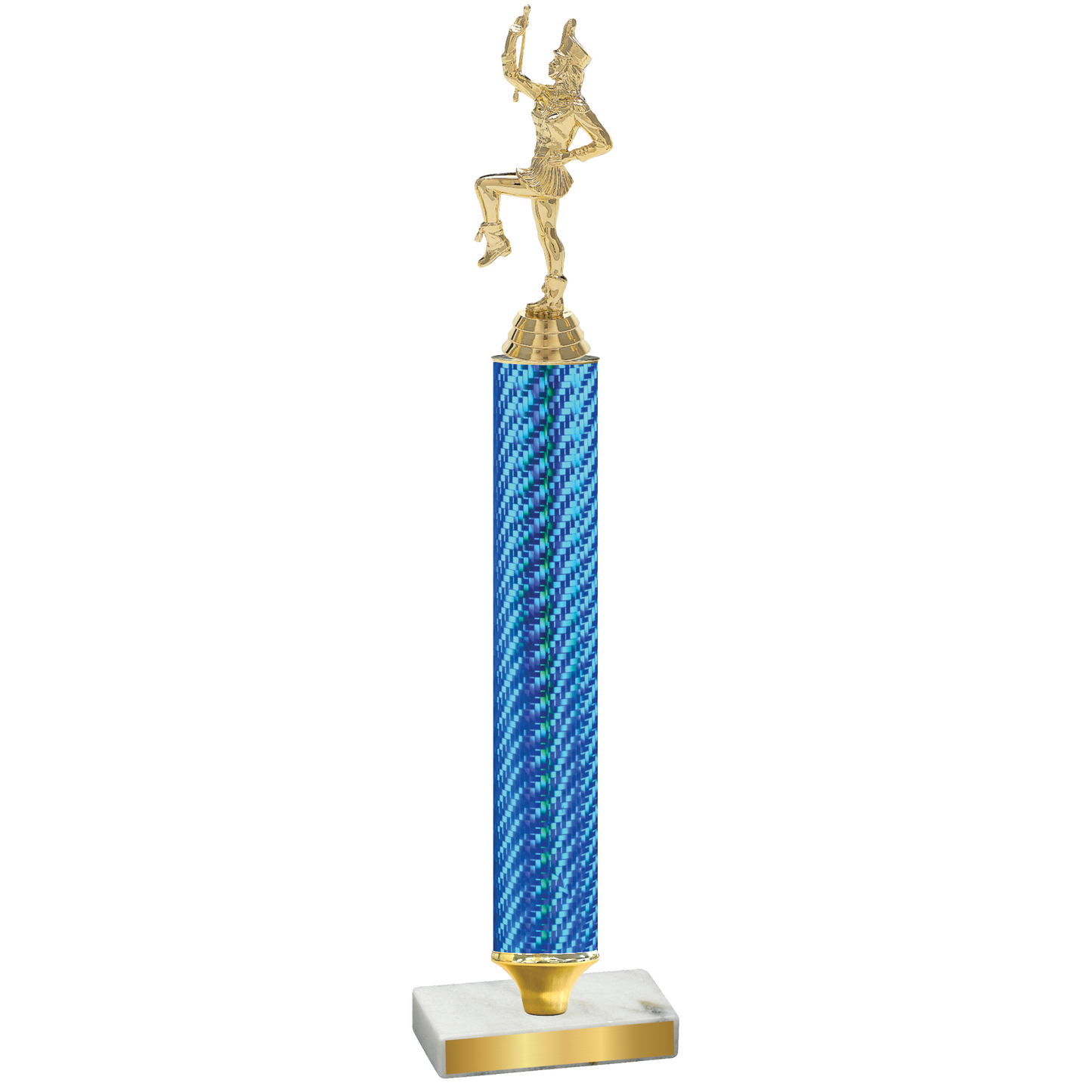 Value Blue Carbon Fiber Majorette Trophy