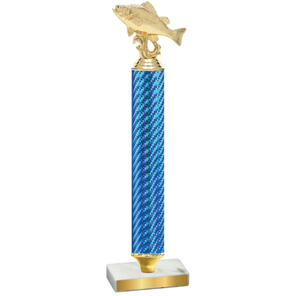 Value Blue Carbon Fiber Fishing Trophy