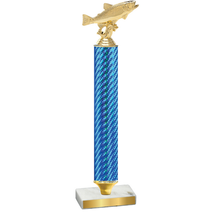 Value Blue Carbon Fiber Fishing Trophy