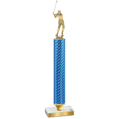 Value Blue Carbon Fiber Golf Trophy