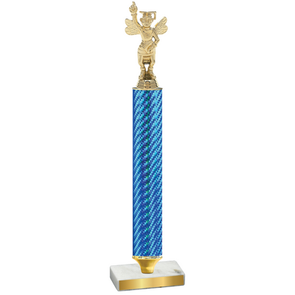 Value Blue Carbon Fiber Academics Trophy