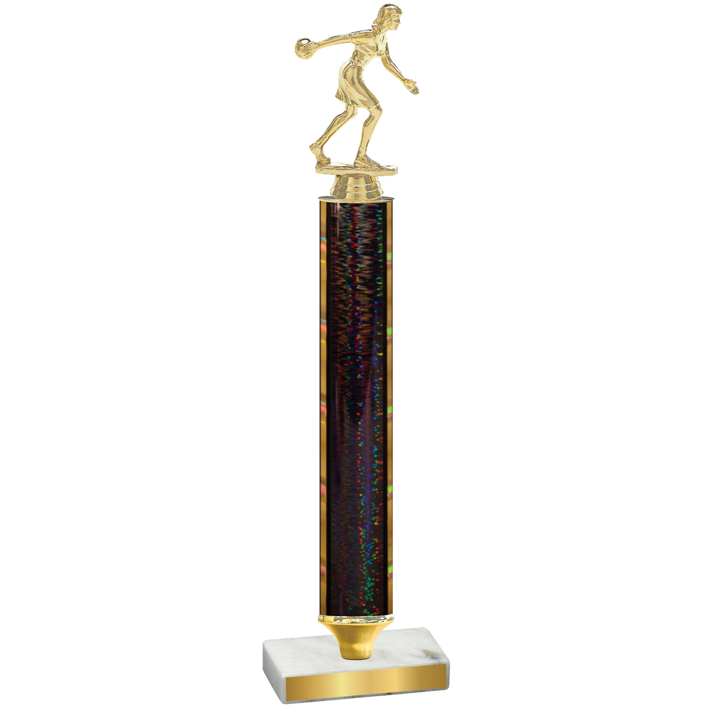 Value Black Glacier Bowling Trophy