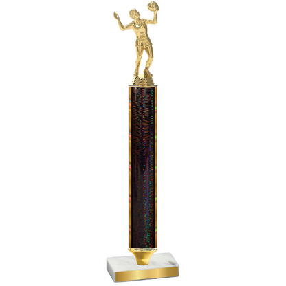 Value Black Glacier Volleyball Trophy