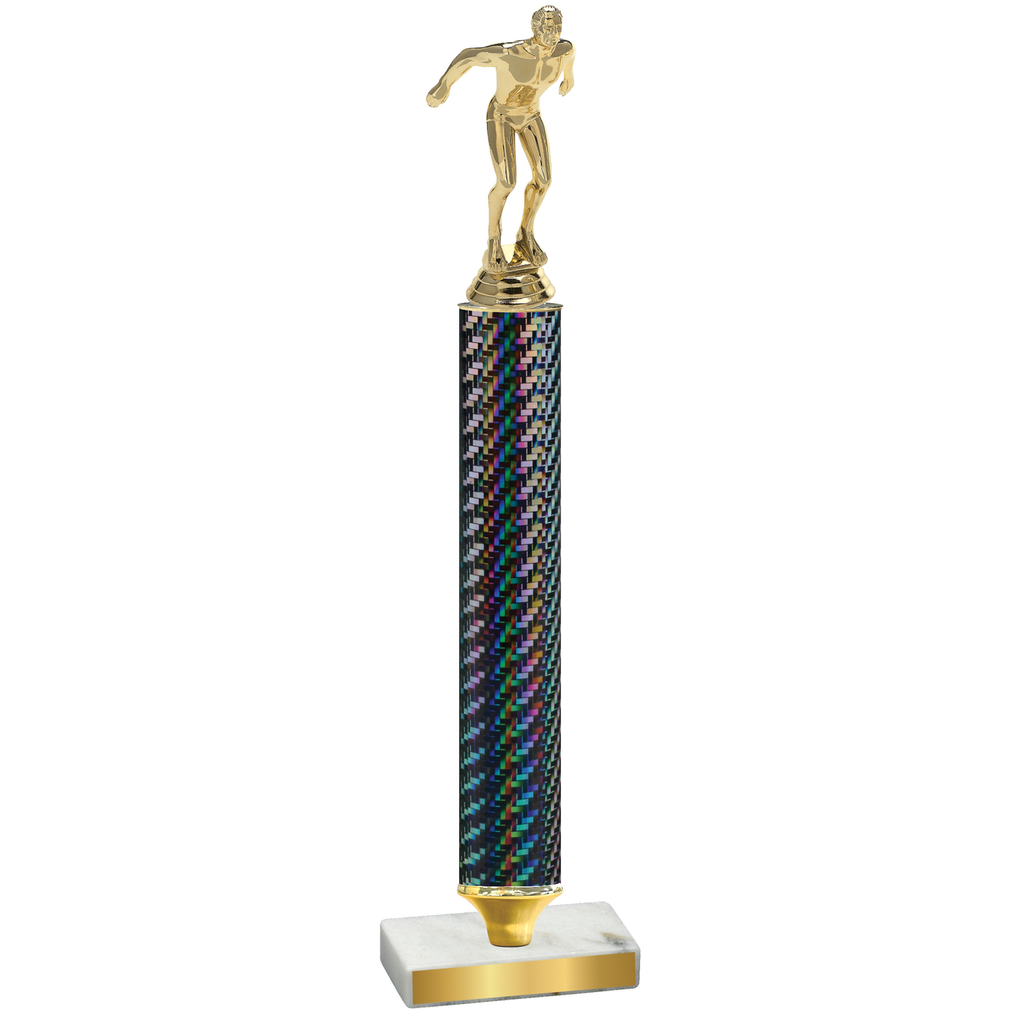 Value Black Carbon Fiber Swimming Trophy