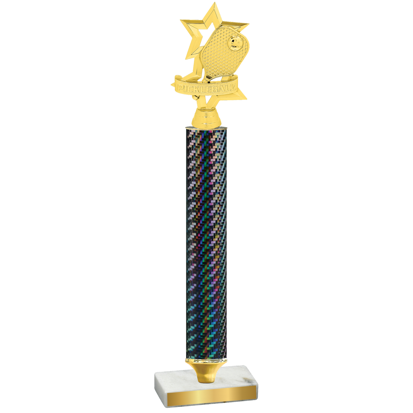 Value Black Carbon Fiber Pickleball Trophy