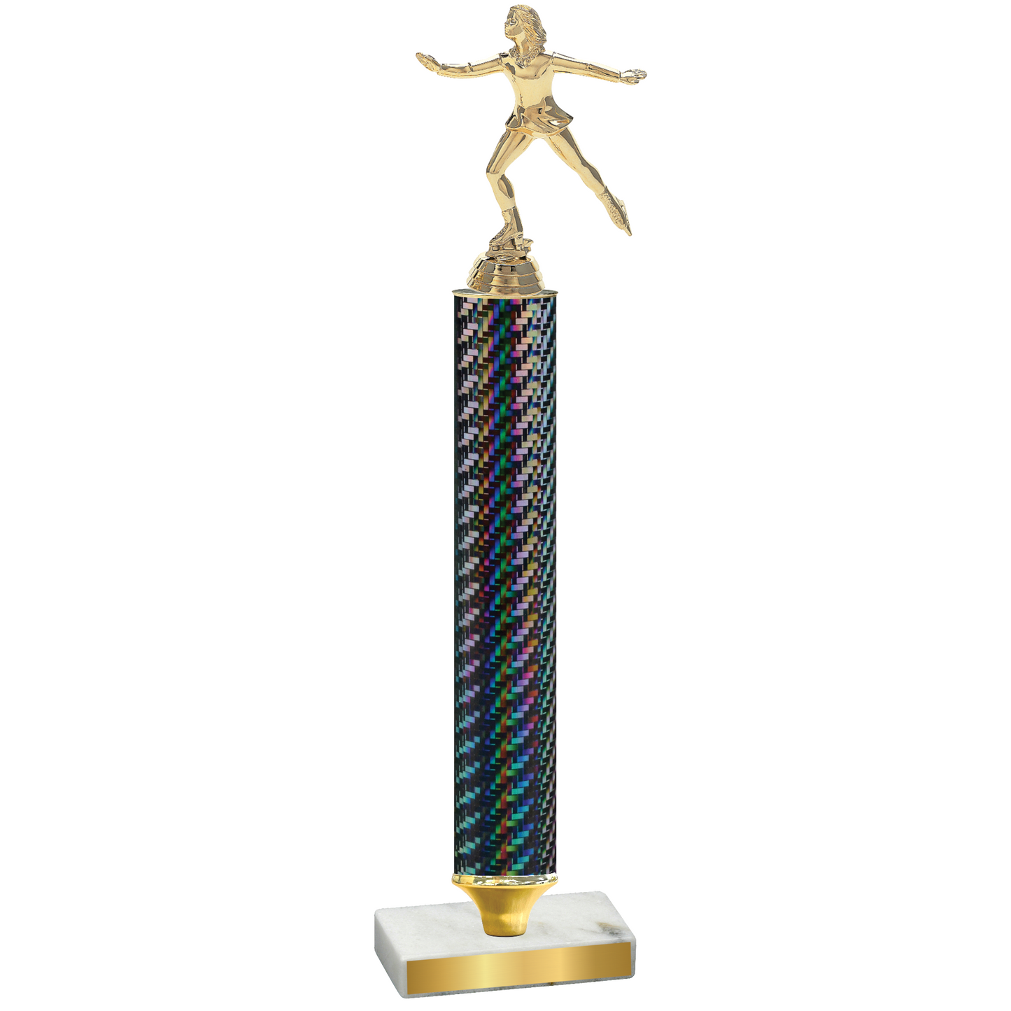 Value Black Carbon Fiber Skater Trophy