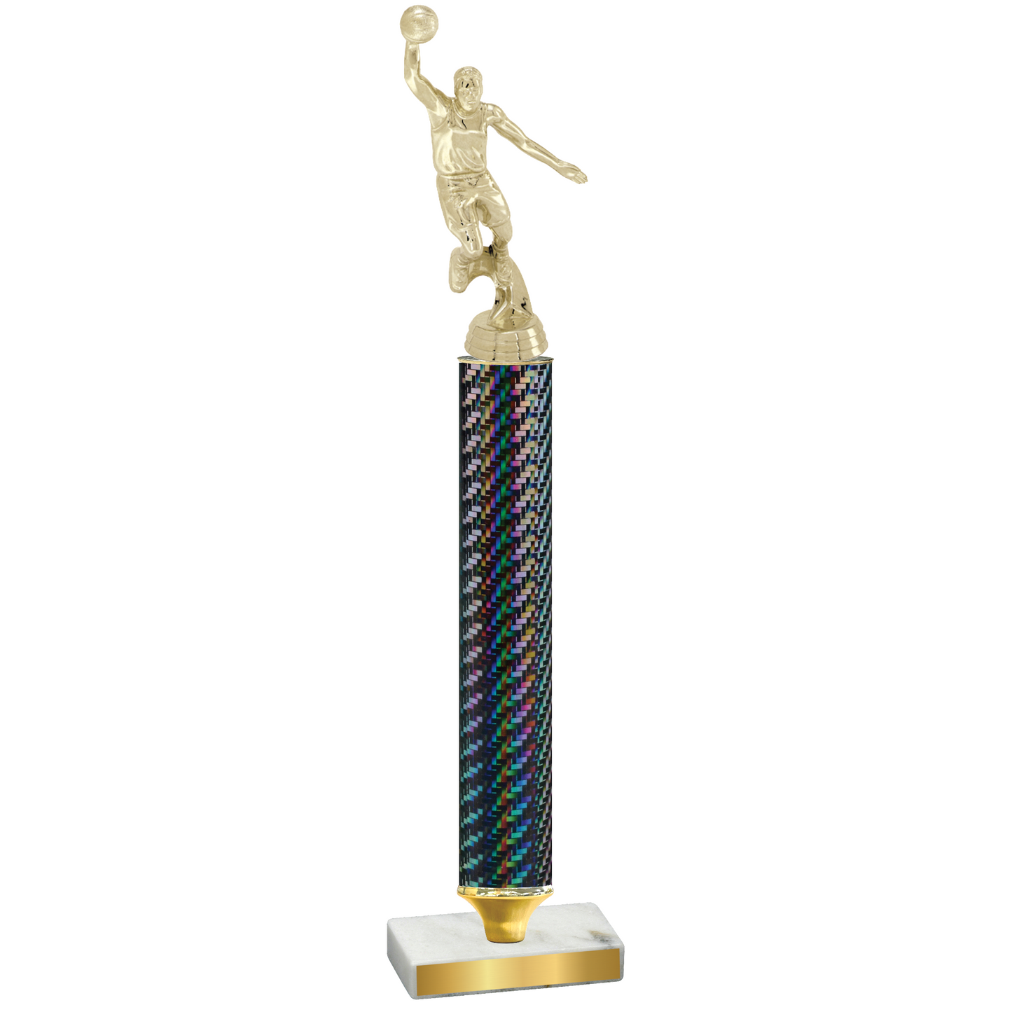 Value Black Carbon Fiber Basketball Trophy