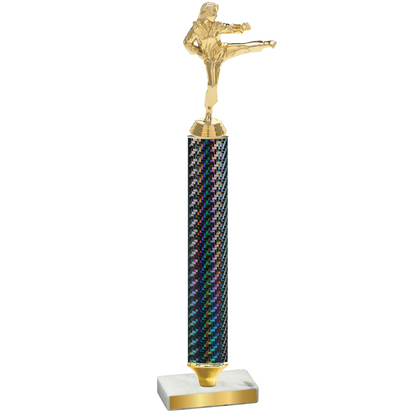 Value Black Carbon Fiber Karate Trophy